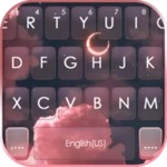 pink aesthetic sky theme android application logo